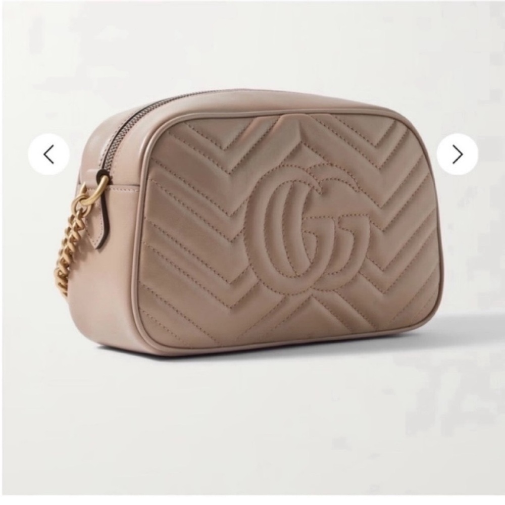 Gucci Maramont Rose Quilted Leather Crossbody Camera Bag - Picture 3 of 16